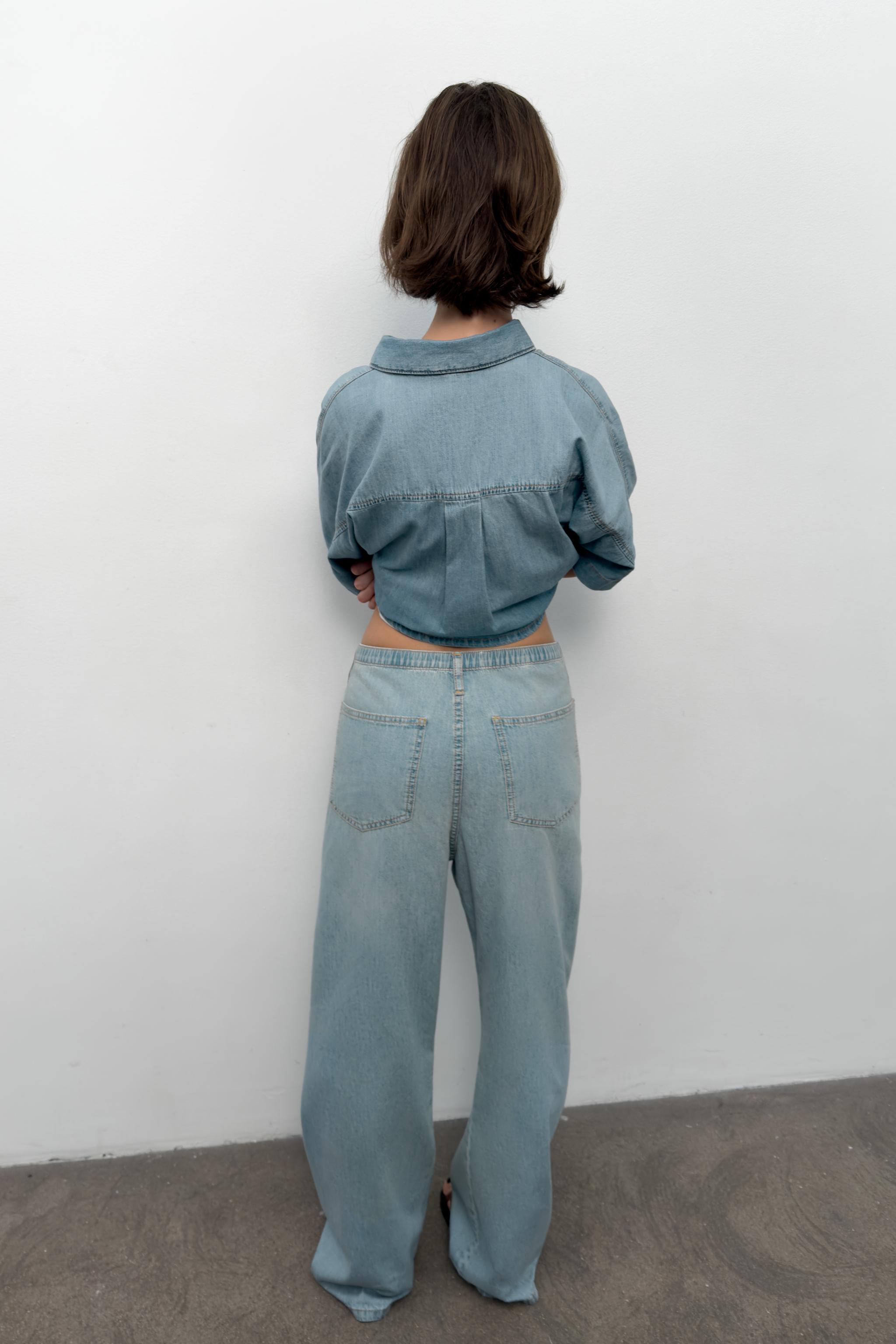 JEAN DENIM TRF FLUIDE